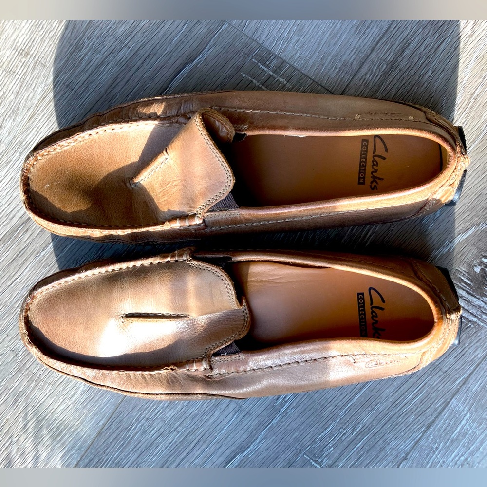 Clarks Collection Ultimate Comfort Mens Brown Loafers